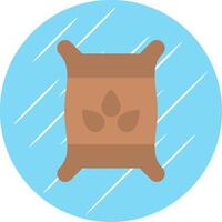 Seed Bag Flat Circle Icon Design vector