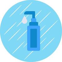 Face Cleanser Flat Circle Icon Design vector