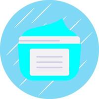 Moisturizer Flat Circle Icon Design vector