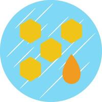Honey Flat Circle Icon Design vector