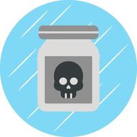 Chemical Flat Circle Icon Design vector