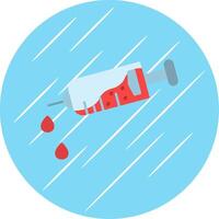 Injection Flat Circle Icon Design vector