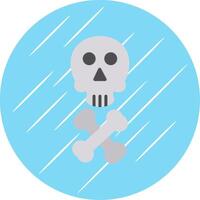 Death Flat Circle Icon Design vector