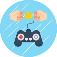 Fighting Flat Circle Icon Design vector