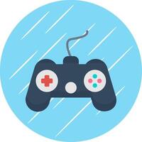 Console Flat Circle Icon Design vector