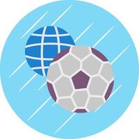 fútbol americano juego plano circulo icono diseño vector