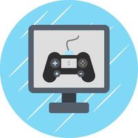 Gaming Flat Circle Icon Design vector