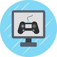 Gaming Flat Circle Icon Design vector