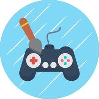 Controller Flat Circle Icon Design vector