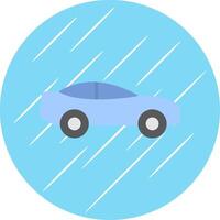 Car Flat Circle Icon Design vector