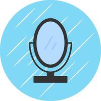 Mirror Flat Circle Icon Design vector