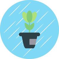 Plant Flat Circle Icon Design vector