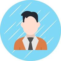 Man Flat Circle Icon Design vector