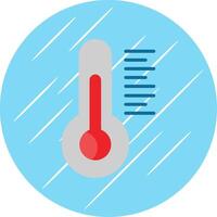 Thermometer Flat Circle Icon Design vector