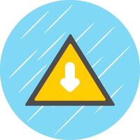 Sign Flat Circle Icon Design vector