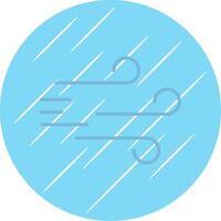 Windy Flat Circle Icon Design vector