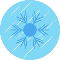 Snowflake Flat Circle Icon Design vector