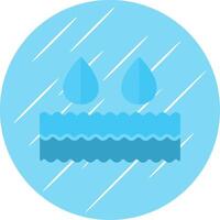 agua plano circulo icono diseño vector