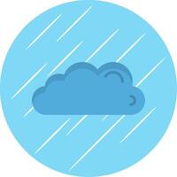 Cloud Flat Circle Icon Design vector