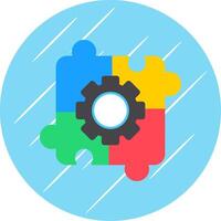 Fossil Fuels Flat Circle Icon Design vector