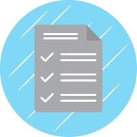 Customs Declaration Flat Circle Icon Design vector