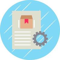 Order Processing Flat Circle Icon Design vector