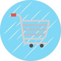 Cart Flat Circle Icon Design vector