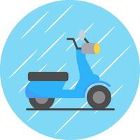 Scooter Flat Circle Icon Design vector