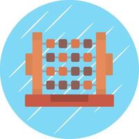 Abacus Flat Circle Icon Design vector