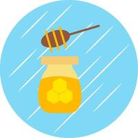 Honey Flat Circle Icon Design vector