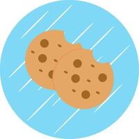 Cookies Flat Circle Icon Design vector