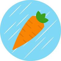 Carrot Flat Circle Icon Design vector