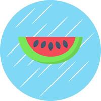 Honeydew Melon Flat Circle Icon Design vector