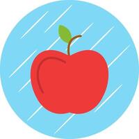 Apple Flat Circle Icon Design vector