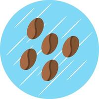 Coffee Flat Circle Icon Design vector