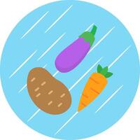 vegetales plano circulo icono diseño vector