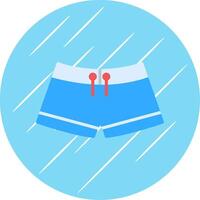 Swimming pants Flat Circle Icon Design vector