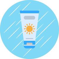 Sun Cream Flat Circle Icon Design vector