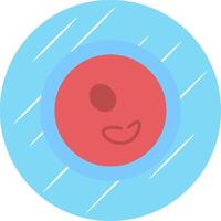 humano célula plano circulo icono diseño vector