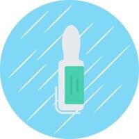 Ampoule Flat Circle Icon Design vector