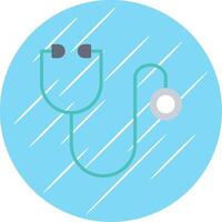 Stethoscope Flat Circle Icon Design vector