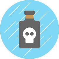 Poison Flat Circle Icon Design vector