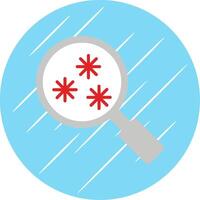 Virus Scan Flat Circle Icon Design vector