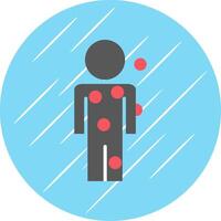 Symptom Checker Flat Circle Icon Design vector