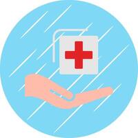 Medical Suppot Flat Circle Icon Design vector