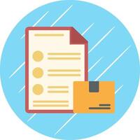 Event Logistics Flat Circle Icon Design vector