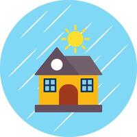 Heating Flat Circle Icon Design vector