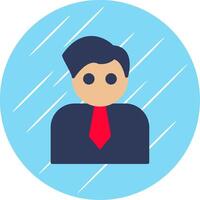 Manager Flat Circle Icon Design vector