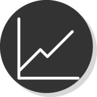 Line Circle Multi Circle Chart Glyph Shadow Circle Icon Design vector