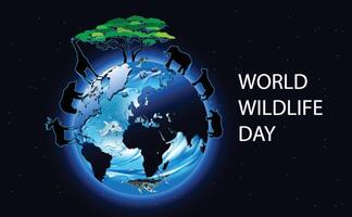 World Wildlife day vector